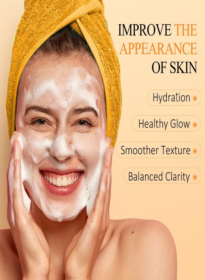 SHVYOG Vitamin C Turmeric Face Wash, Turmeric Foaming Facial Cleanser for Dark Spot, Uneven Skin Tone, Skin Cleansing, Moisturizing, Exfoliating Facial Cleanser with Brush,Unisex - Image 4